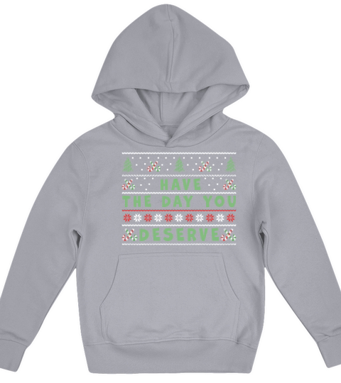 Have The Day You Deserve Vintage Christmas Tree Kids Hoodie