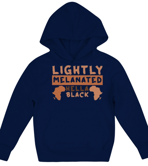 Melanin Black Africa Pride Black History Month Kids Hoodie