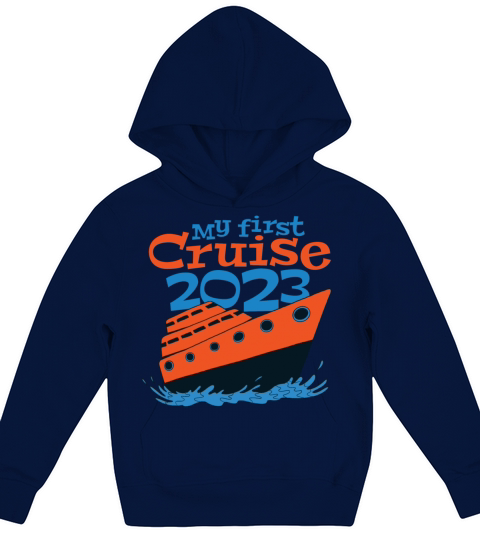 my first cruise 2023 - ship - oceanliner Kids Hoodie