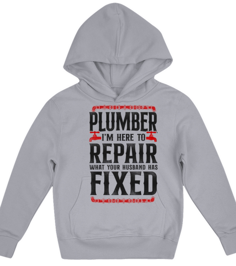 Plumbing Plumber Vintage Plumber Kids Hoodie