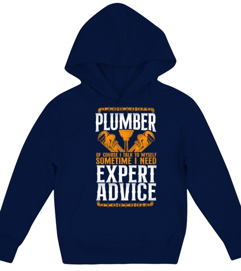 Plumbing Plumber Vintage Plumber Kids Hoodie