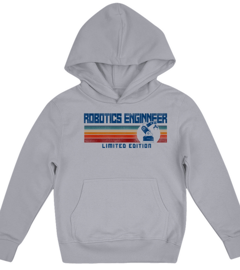 Robot Robotics Engineer Retro Kids Hoodie