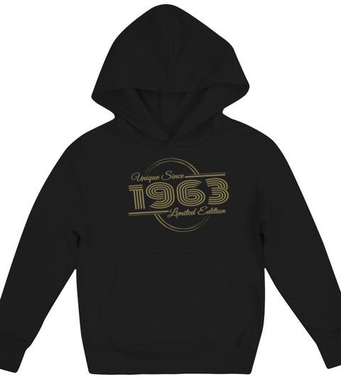 Unique since 1963 Retro Birthday Vintage Style Kids Hoodie