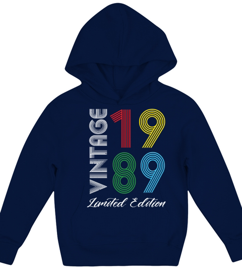 Vintage 1989 Vintage Birthday Retro Vintage Kids Hoodie