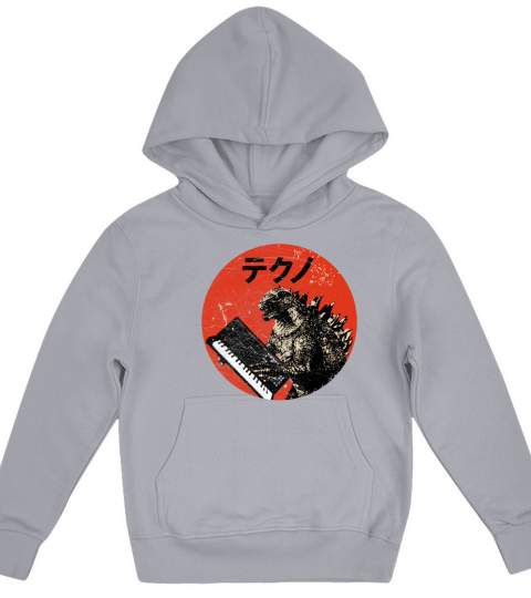 Vintage Analog Synthesizer - Japanese Retro Kids Hoodie