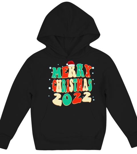 Vintage Color Classic Design Merry Christmas Kids Hoodie
