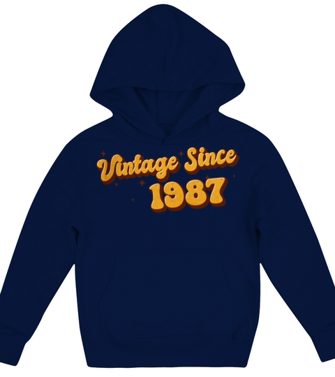 Vintage since 1987 36 Years Old - Groovy 36th Kids Hoodie