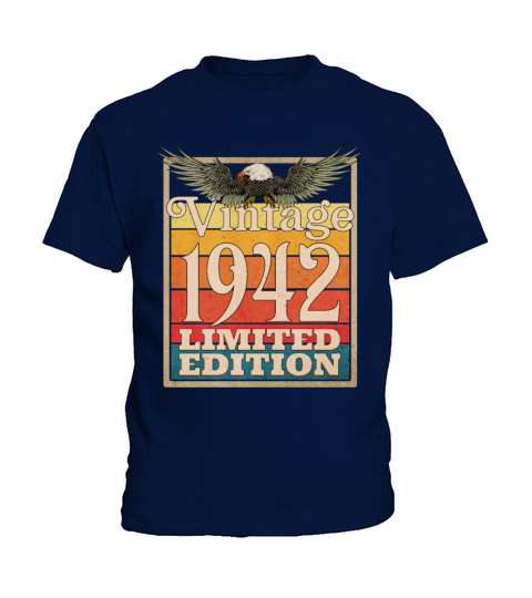 1942 Vintage Retro American Eagle Limited Edition Kids T-Shirt