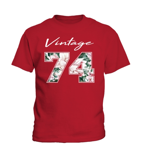 1974 Vintage born in Retro age Birthday gift idea Kids T-Shirt