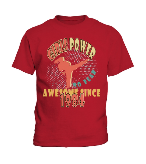 1984 vinatge Girls Power Birthday Kids T-Shirt