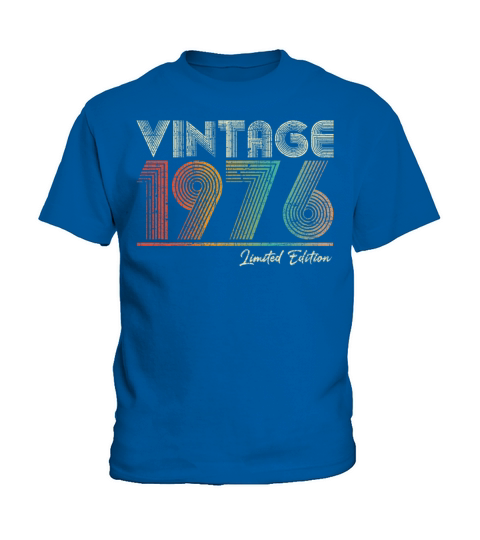 47 Year Old Vintage 1976 47th Birthday Gift Kids T-Shirt