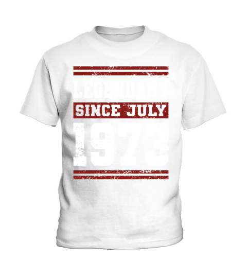 50th birthday legendary since july vintage 1973 Kids T-Shirt
