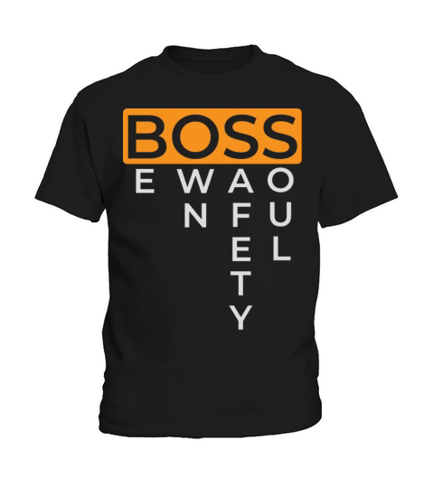 Boss Logo Funny Design Gold Kids T-Shirt