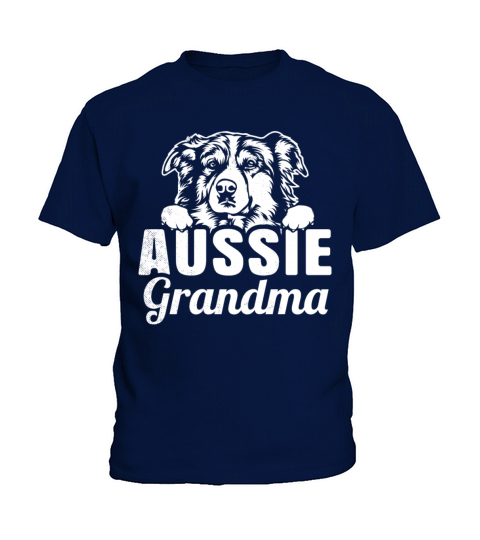 Cute AUSSIE dog for pet lover grandma or mom Kids T-Shirt