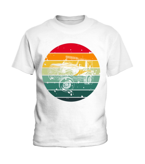 Funny Monster Truck Vintage Retro Style Kids T-Shirt