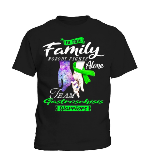 In This Family Nobody Fights Alone Gastroschisis Kids T-Shirt
