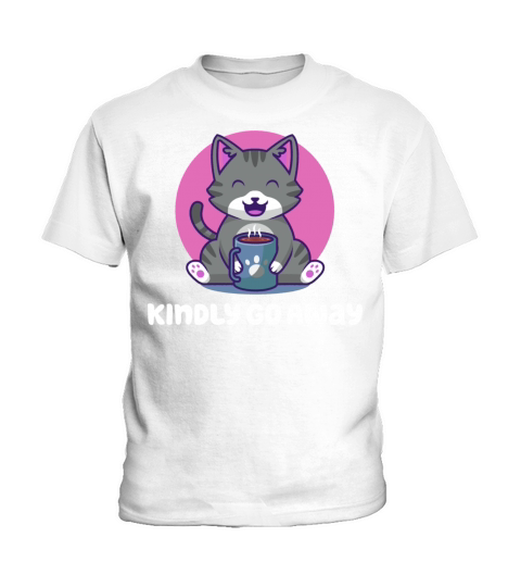 Kindly Go Away Sarcastic Introvert Sarcasm Antisoc Kids T-Shirt