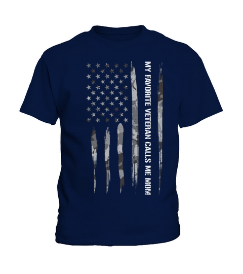 My Favorite Veteran Calls Me Mom Kids T-Shirt