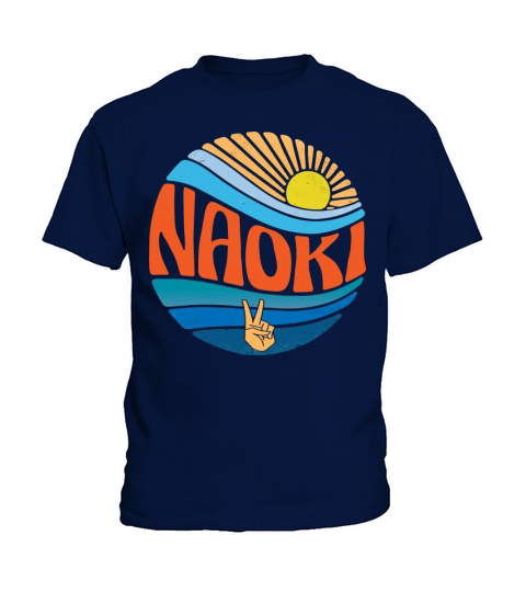 Naoki Shirt Vintage Sunset Naoki Groovy Tie Dye Kids T-Shirt