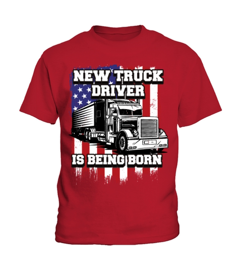 New truck driver is being born Kids T-Shirt