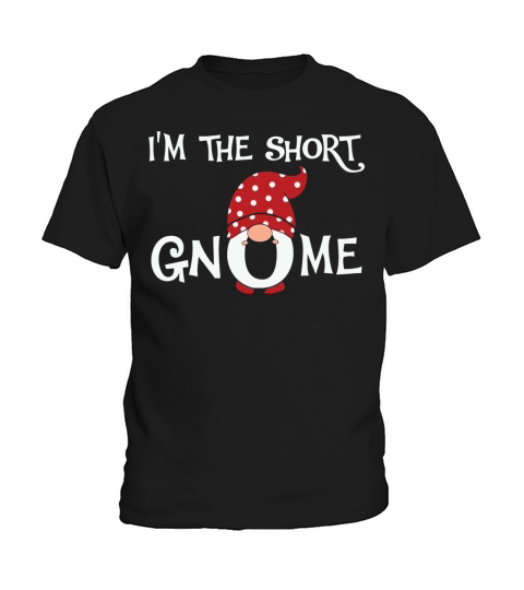 Short Gnome Christmas Matching Family Kids T-Shirt