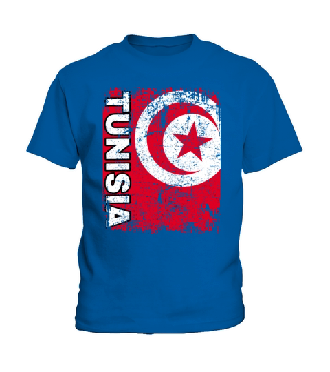 Tunisia Flag Vintage Tunisia Flag Big Tunisian Fla Kids T-Shirt