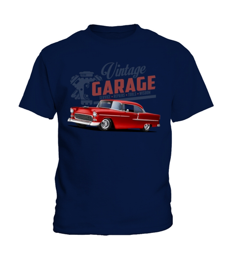 Vintage Garage 55 Street Rod Kids T-Shirt