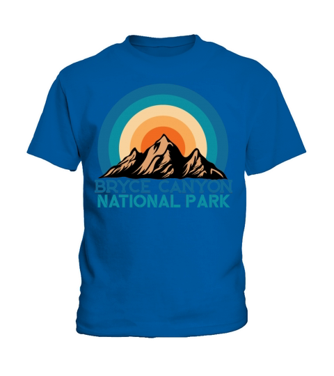 Vintage Retro Bryce Canyon National Park Mountain Kids T-Shirt