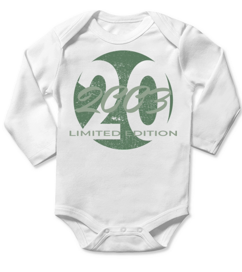 20th birthday men women 20 years 2003 vintage Long Sleeve Baby One-Piece