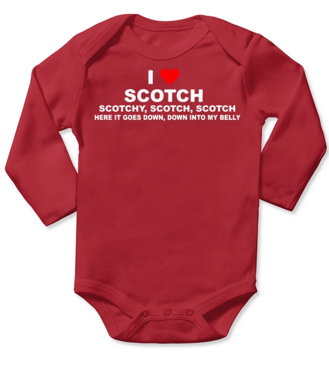Anchorman Quote I Love Scotch Long Sleeve Baby One-Piece