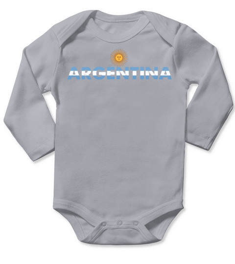 Argentina Argentinian Sun Of May Flag Vintage Long Sleeve Baby One-Piece