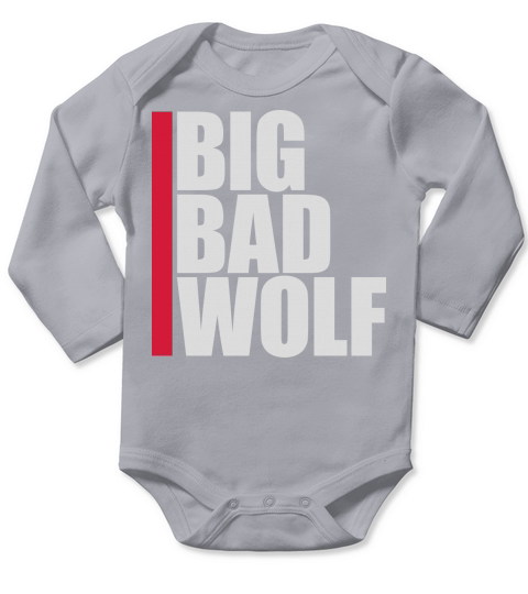 big bad wolf quote Long Sleeve Baby One-Piece