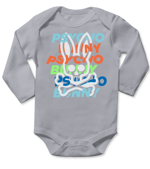 Bunny Psycho Horror Long Sleeve Baby One-Piece