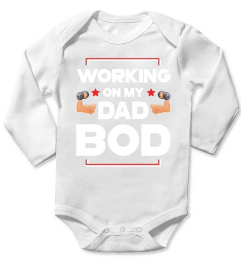 fitness dad workout Long Sleeve Baby One-Piece