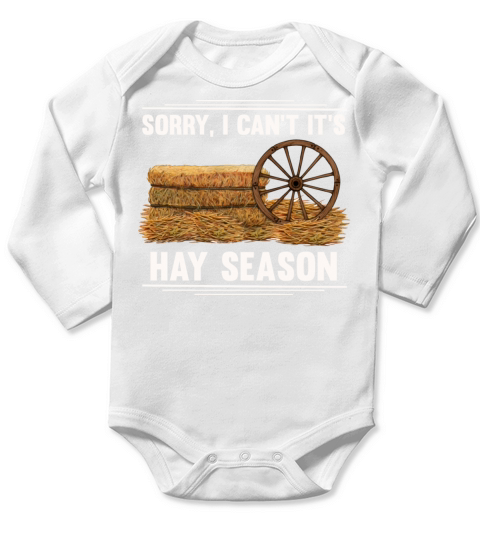 Hay Season Agriculture Local Farmers Long Sleeve Baby One-Piece