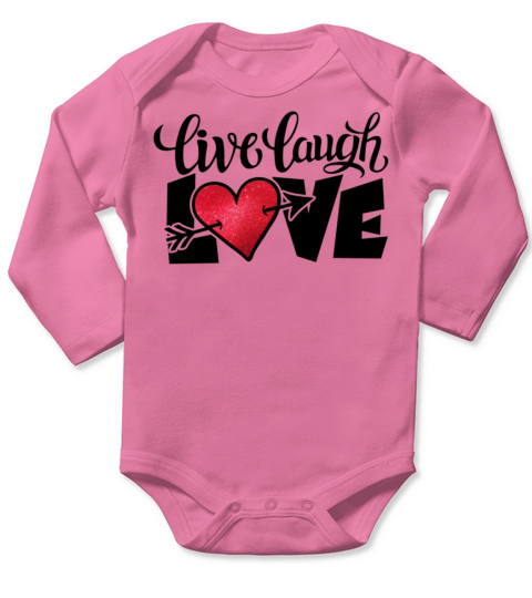 Live Laugh Love913 Long Sleeve Baby One-Piece
