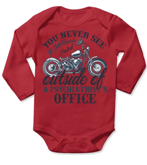 Motorcycle funny biker quote motorbike Long Sleeve Baby One-Piece