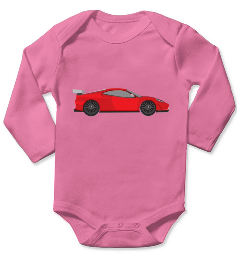 race car Long Sleeve Baby One-Piece