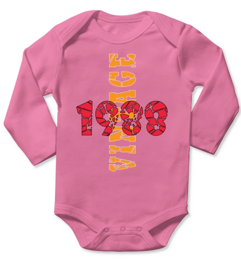 Retro Birthday Year Vintage 1988 Long Sleeve Baby One-Piece