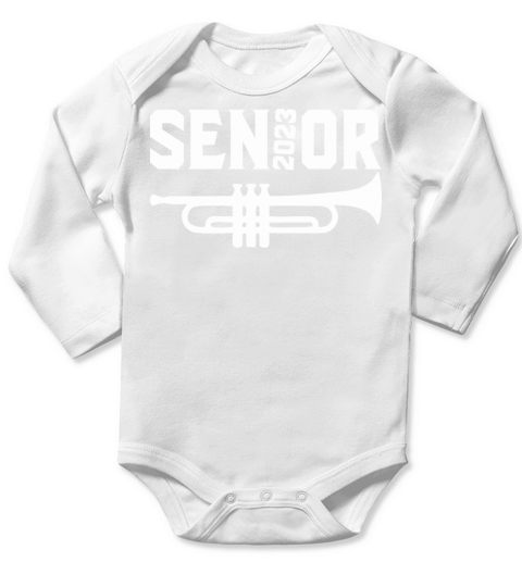 Senior 2023 Long Sleeve Baby One-Piece