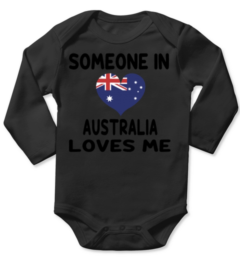 Someone in Australia Loves Me Long Sleeve Baby One-Piece