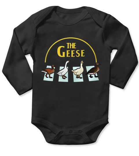 The Geese Parody Goose Long Sleeve Baby One-Piece