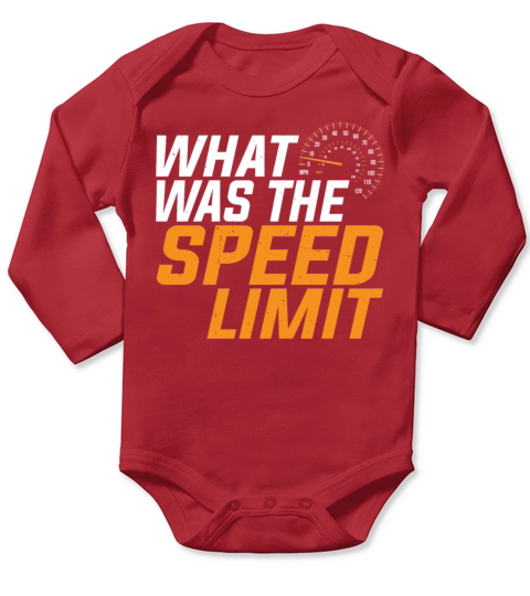 What Was The Speed Limit 5 Long Sleeve Baby One-Piece