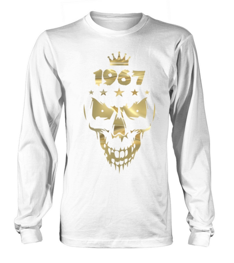 1967 skull gold Long sleeved Unisex