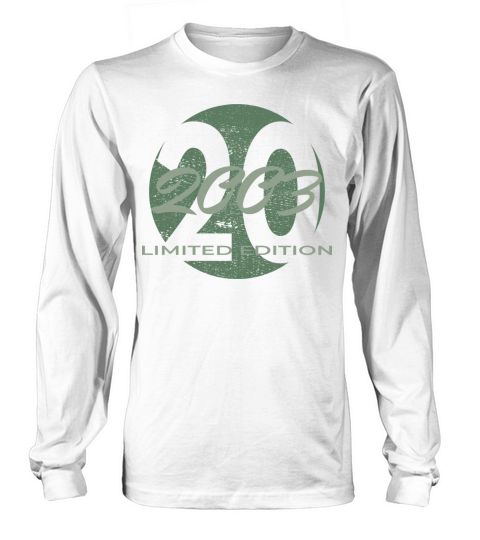20th birthday men women 20 years 2003 vintage Long sleeved Unisex