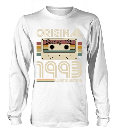 30th birthday vintage 1993 original best of 1993 Long sleeved Unisex