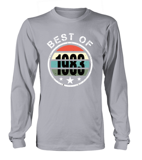 40th birthday vintage 1983 best of 1983 Long sleeved Unisex