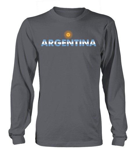 Argentina Argentinian Sun Of May Flag Vintage Long sleeved Unisex