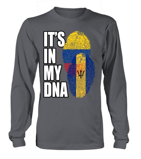 Barbadian And Colombian Mix Heritage DNA Flag Long sleeved Unisex