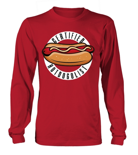 Cool Hot Dog Design For Men Women Boys Sausage Hot Long sleeved Unisex